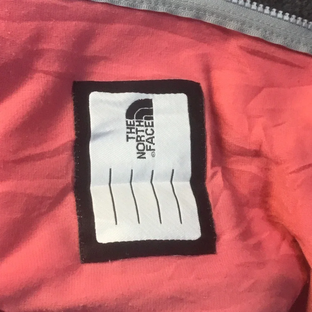 The North Face Denali Jacket Girls L Pink Grey Excellent Fleece Colorblock